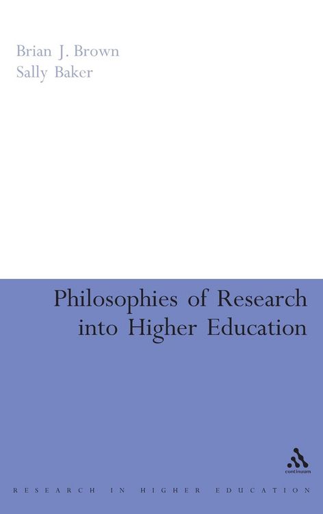 Produktbild: Philosophies of Research into Higher Education