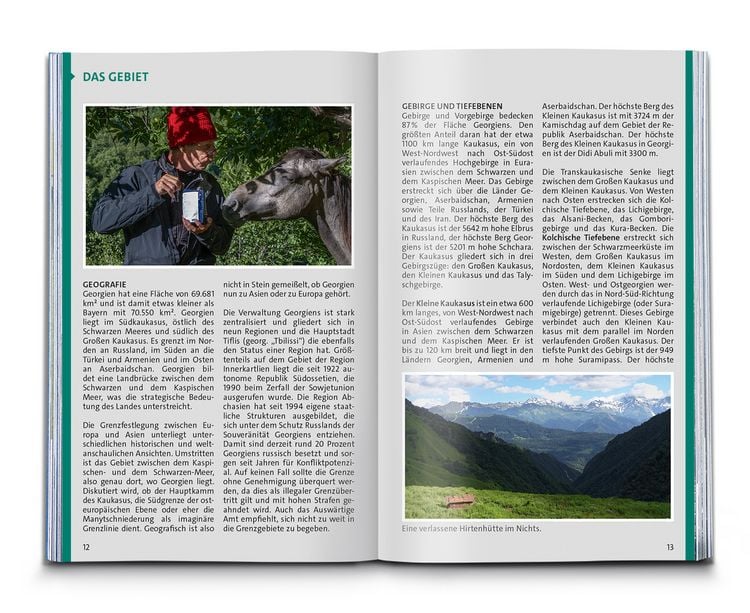 Produktbild: KOMPASS Wanderführer Georgien, Kaukasus, 50 Touren mit Extra-Tourenkarte