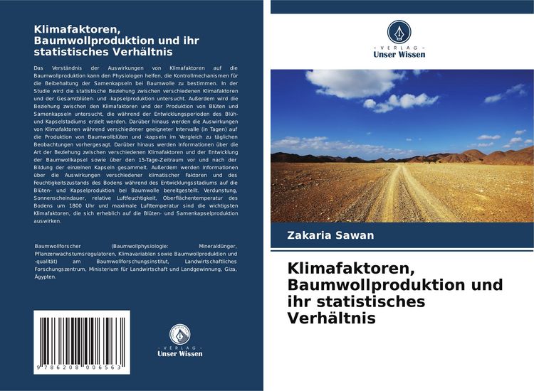 Produktbild: Klimafaktoren, Baumwollproduktion und ihr statistisches Verh&auml;ltnis
