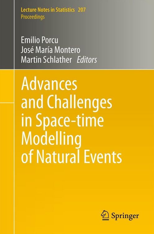 Produktbild: Advances and Challenges in Space-time Modelling of Natural Events
