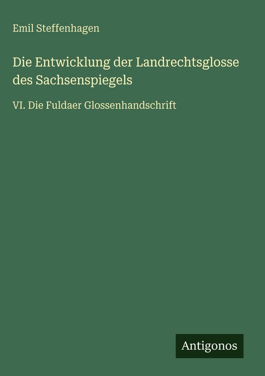 Produktbild: Die Entwicklung der Landrechtsglosse des Sachsenspiegels