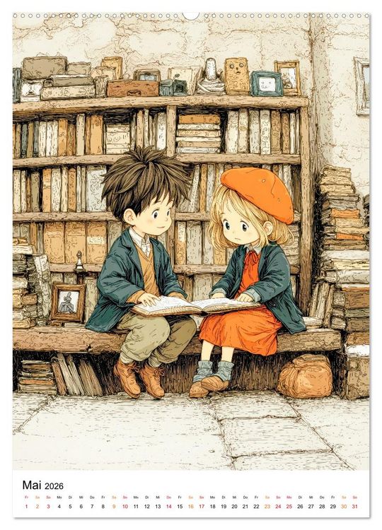 Produktbild: Kleine Helden kommen gro&szlig; raus (Wandkalender 2026 DIN A2 hoch), CALVENDO Monatskalender