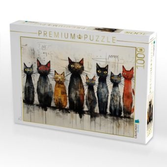 Produktbild: CALVENDO Puzzle Cats | 1000 Teile Lege-Gr&ouml;&szlig;e 64x48cm Foto-Puzzle f&uuml;r gl&uuml;ckliche Stunden