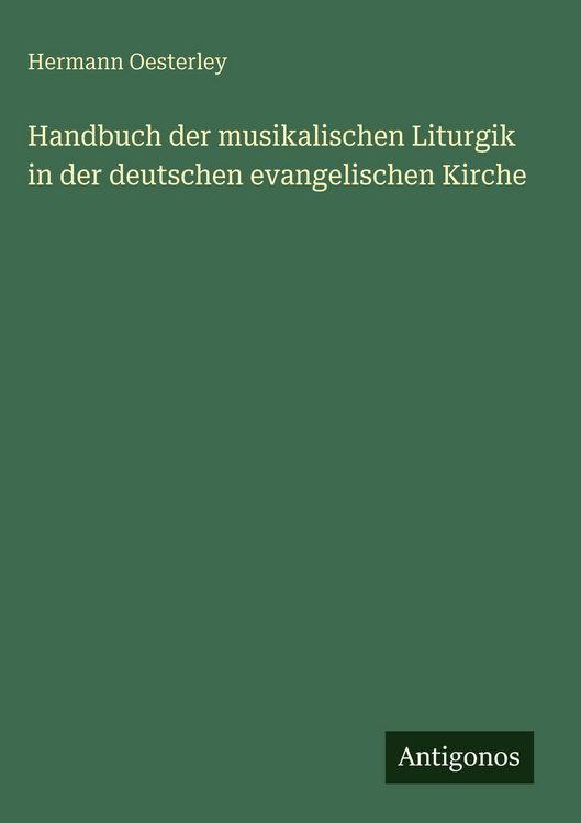 Produktbild: Handbuch der musikalischen Liturgik in der deutschen evangelischen Kirche