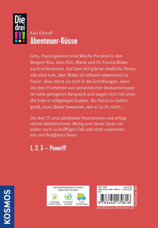 Produktbild: Die drei !!!, 93, Abenteuer-K&uuml;sse