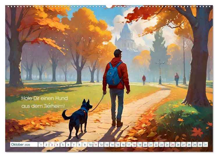 Produktbild: Du bist nicht alleine! (Wandkalender 2026 DIN A2 quer), CALVENDO Monatskalender