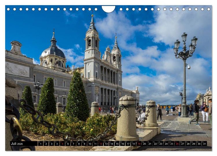 Produktbild: Metropole Madrid (Wandkalender 2026 DIN A4 quer), CALVENDO Monatskalender