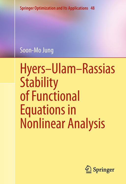 Produktbild: Hyers-Ulam-Rassias Stability of Functional Equations in Nonlinear Analysis