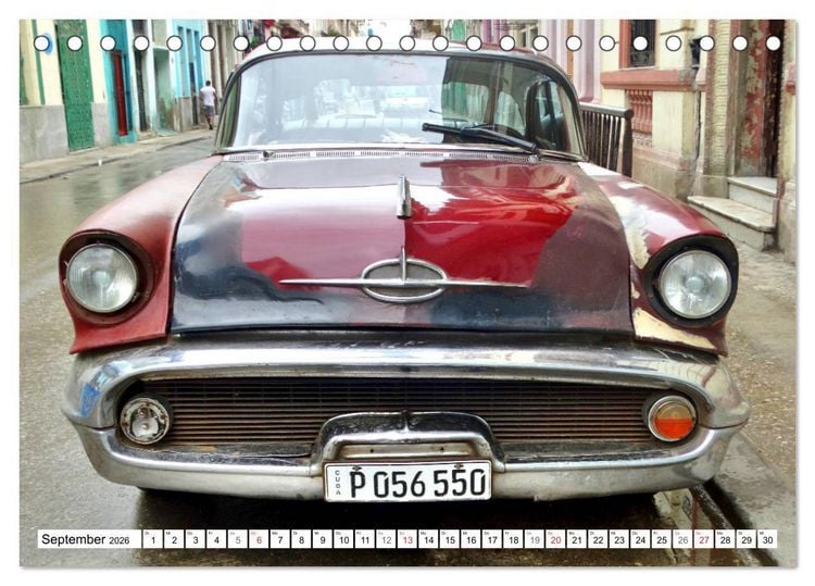 Produktbild: Golden Rocket 88 - Oldsmobile 1957 in Kuba (Tischkalender 2026 DIN A5 quer), CALVENDO Monatskalender