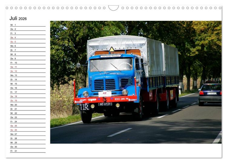 Produktbild: Klassische Lastkraftwagen (Wandkalender 2026 DIN A3 quer), CALVENDO Monatskalender