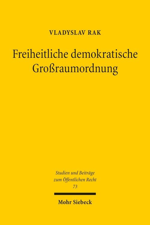 Produktbild: Freiheitliche demokratische Gro&szlig;raumordnung