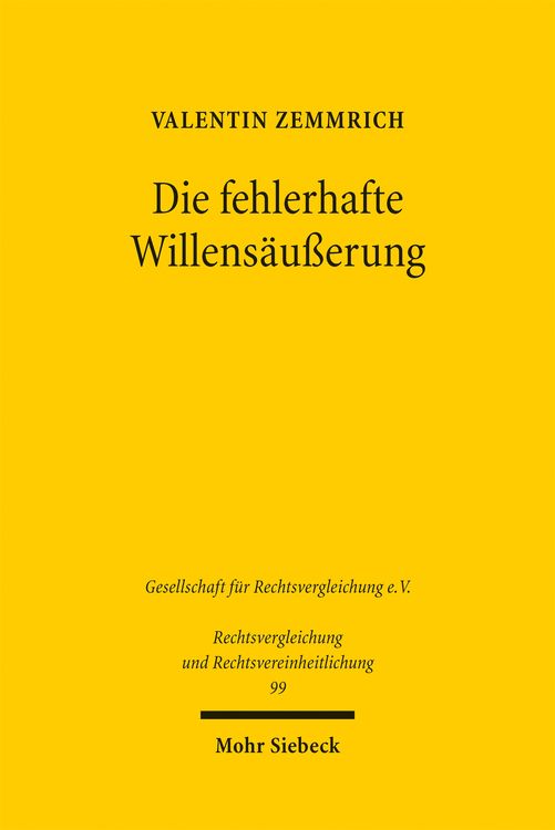 Produktbild: Die fehlerhafte Willens&auml;u&szlig;erung
