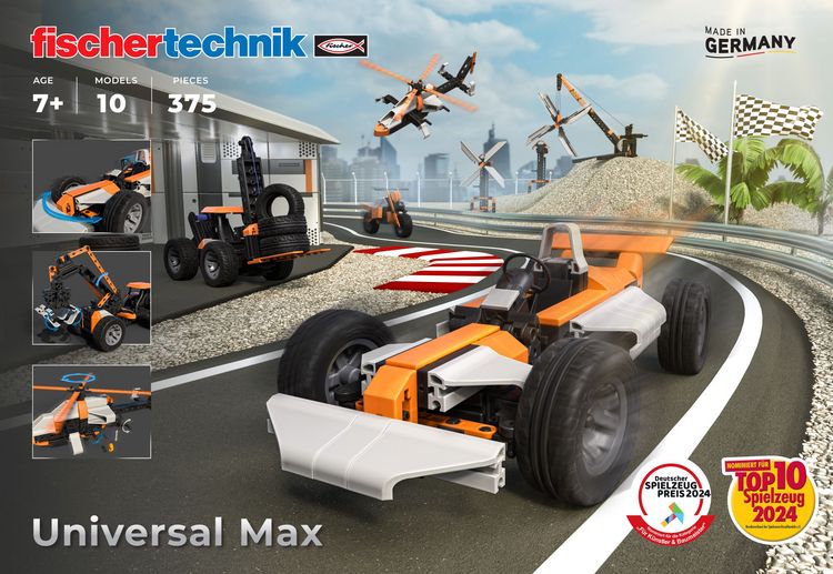 Produktbild: Fischertechnik 571904 - ADVANCED Universal Max, 330 Teile, Baukasten, Konstruktionsspielzeug
