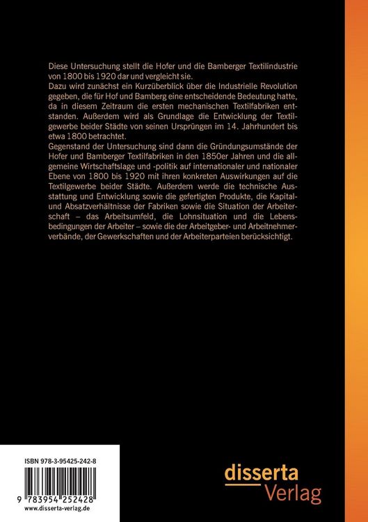 Produktbild: Ein Faden Freude, ein Faden Leid: Die Hofer und Bamberger Textilindustrie von 1800-1920 im Vergleich