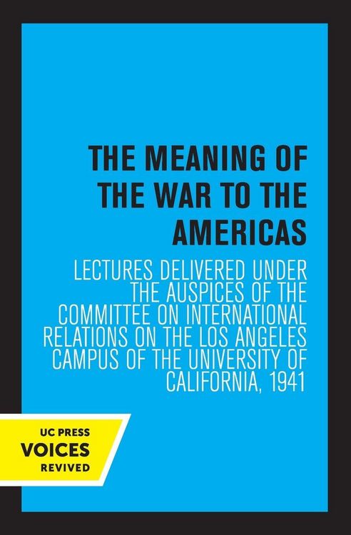 Produktbild: The Meaning of the War to the Americas