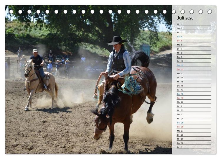 Produktbild: Faszination Rodeo (Tischkalender 2026 DIN A5 quer), CALVENDO Monatskalender