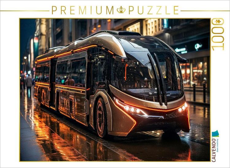 Produktbild: CALVENDO Puzzle Busse | 1000 Teile Lege-Gr&ouml;&szlig;e 64x48cm Foto-Puzzle f&uuml;r gl&uuml;ckliche Stunden