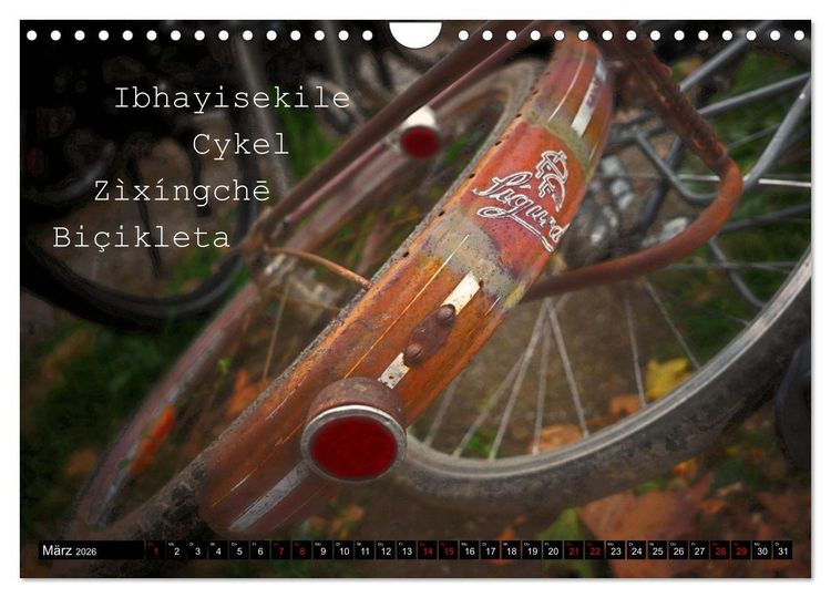 Produktbild: Weltfahrrad (Wandkalender 2026 DIN A4 quer), CALVENDO Monatskalender
