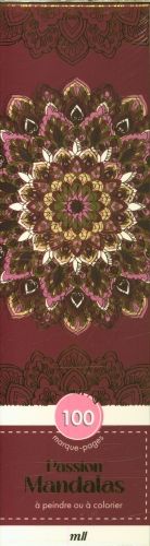 Produktbild: Passion mandalas : 100 marque-pages &agrave; peindre ou &agrave; colorier