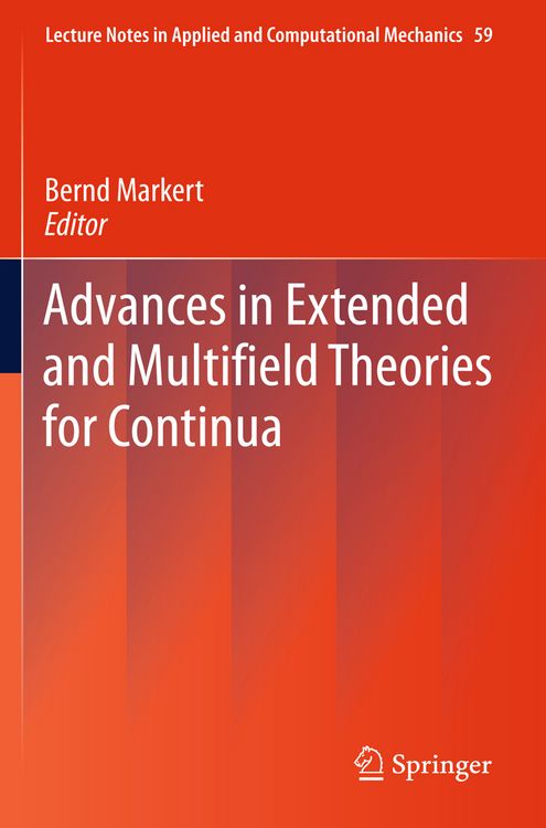 Produktbild: Advances in Extended and Multifield Theories for Continua