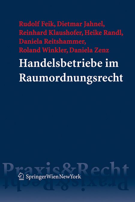 Produktbild: Handelsbetriebe im Raumordnungsrecht