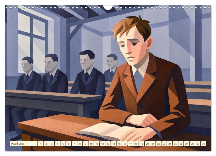 Produktbild: Hermann Hesse. Sein Leben, seine Werke (Wandkalender 2026 DIN A3 quer), CALVENDO Monatskalender