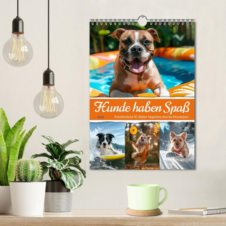 Produktbild: Hunde haben Spa&szlig; (Wandkalender 2026 DIN A4 hoch), CALVENDO Monatskalender