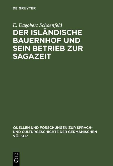 Produktbild: Der isl&auml;ndische Bauernhof und sein Betrieb zur Sagazeit