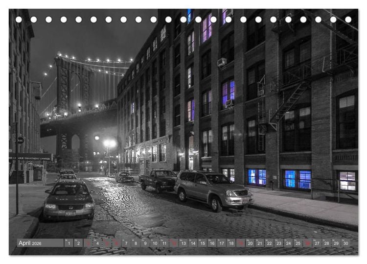 Produktbild: New York City - Color Glam Edition (Tischkalender 2026 DIN A5 quer), CALVENDO Monatskalender