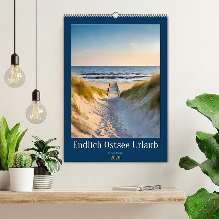 Produktbild: Endlich Ostsee Urlaub (Wandkalender 2026 DIN A2 hoch), CALVENDO Monatskalender