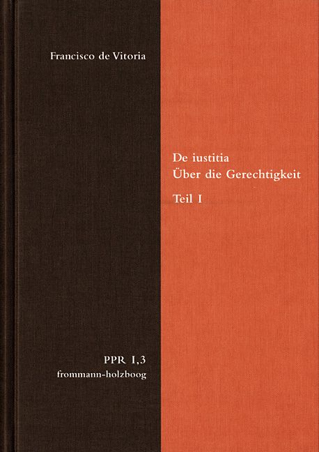 Produktbild: De iustitia. &Uuml;ber die Gerechtigkeit. Teil I