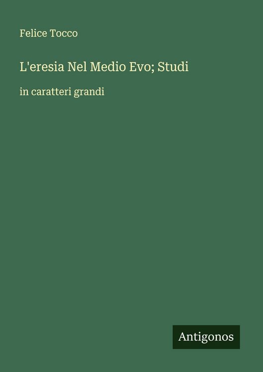 Produktbild: L'eresia Nel Medio Evo; Studi