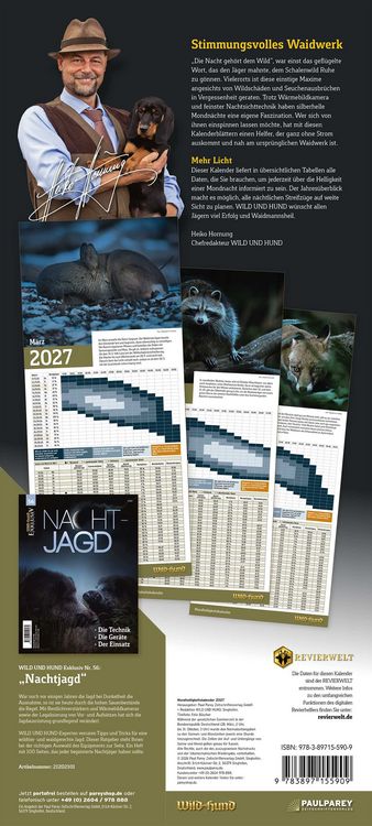 Produktbild: WILD UND HUND Edition: Mondhelligkeitskalender 2027