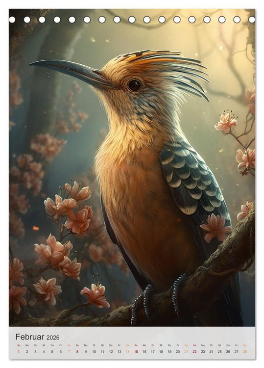 Produktbild: Fantastische Vogelwelt (Tischkalender 2026 DIN A5 hoch), CALVENDO Monatskalender
