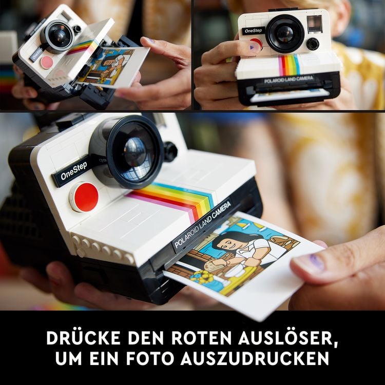 Produktbild: LEGO Ideas Polaroid OneStep SX-70 Sofortbildkamera, Kamera Set 21345