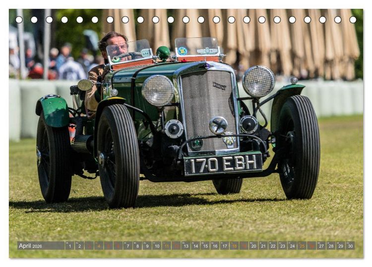 Produktbild: Historischer Rennsport - vom Feinsten (Tischkalender 2026 DIN A5 quer), CALVENDO Monatskalender