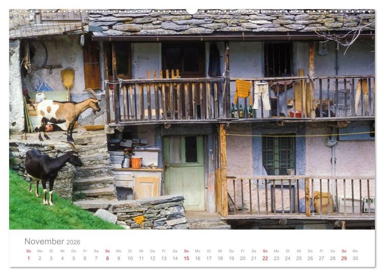 Produktbild: TESSIN Werner Dieterich (hochwertiger Premium Wandkalender 2026 DIN A2 quer), Kunstdruck in Hochglanz