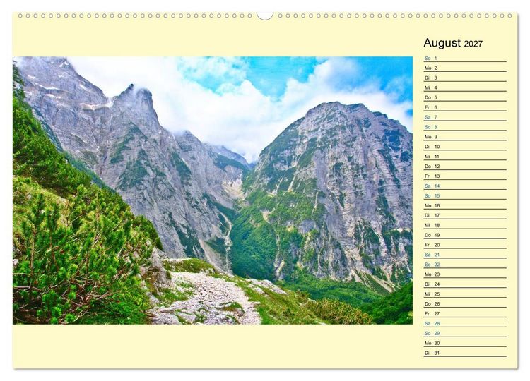Produktbild: Slowenien - Impressionen eines Naturjuwels (Wandkalender 2027 DIN A2 quer), CALVENDO Monatskalender