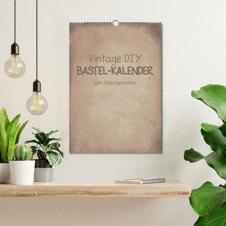 Produktbild: Vintage DIY Bastel-Kalender -Hochformat- (Wandkalender 2026 DIN A3 hoch), CALVENDO Monatskalender