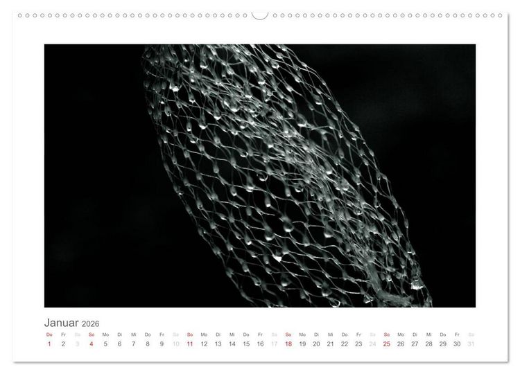 Produktbild: einfach schwarz-wei&szlig; (Wandkalender 2026 DIN A2 quer), CALVENDO Monatskalender
