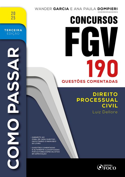 Produktbild: Como Passar em Concursos FGV - 3&ordf; Ed - 2025