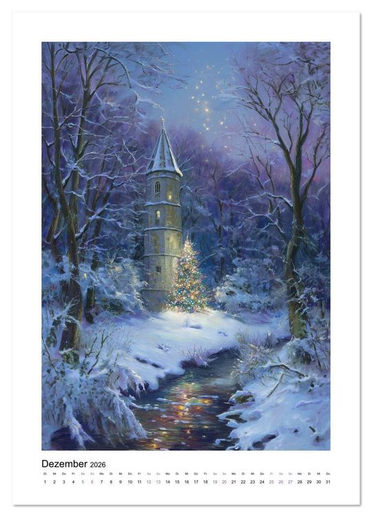Produktbild: Turm-Romantik (hochwertiger Premium Wandkalender 2026 DIN A2 hoch), Kunstdruck in Hochglanz