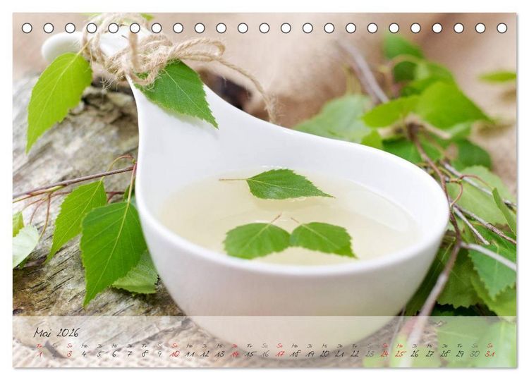 Produktbild: Mit frischen Kr&auml;utern gesund durch das Jahr (Tischkalender 2026 DIN A5 quer), CALVENDO Monatskalender