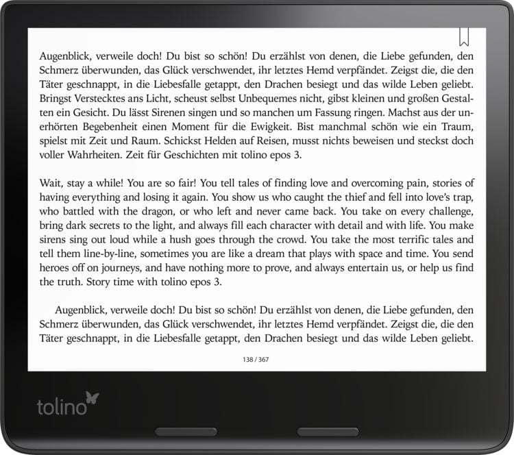 Produktbild: eReader tolino epos 3