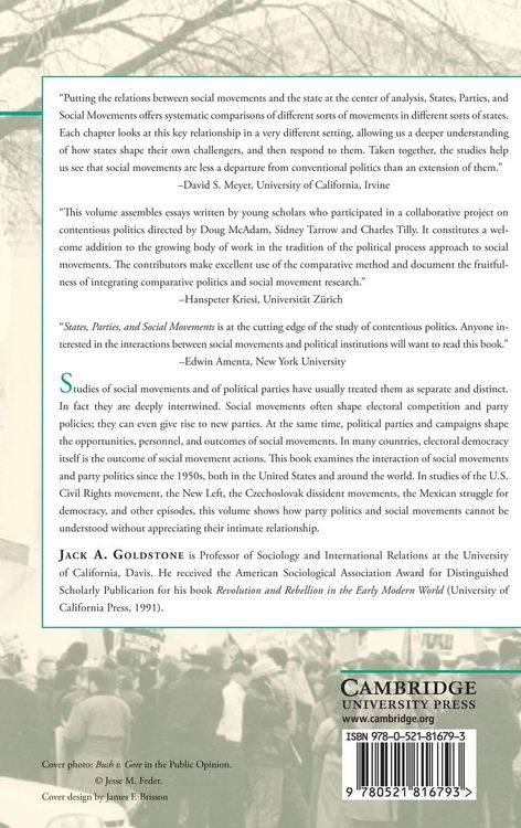 Produktbild: States, Parties, and Social Movements