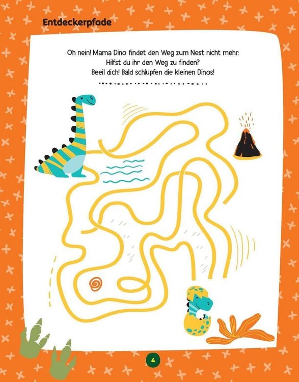 Produktbild: Mein gro&szlig;es Spa&szlig;- und R&auml;tselbuch Dinosaurier