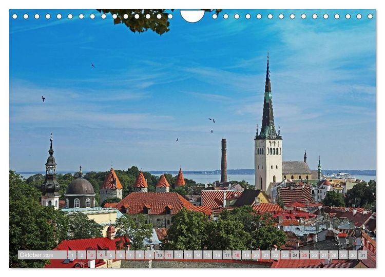 Produktbild: Die Altstadt von Tallinn (Wandkalender 2026 DIN A4 quer), CALVENDO Monatskalender