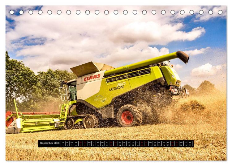 Produktbild: Landwirtschaft - Von der Saat bis zur Ernte (Tischkalender 2026 DIN A5 quer), CALVENDO Monatskalender