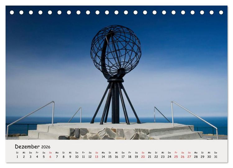 Produktbild: Auf dem Weg zum Nordkap (Tischkalender 2026 DIN A5 quer), CALVENDO Monatskalender