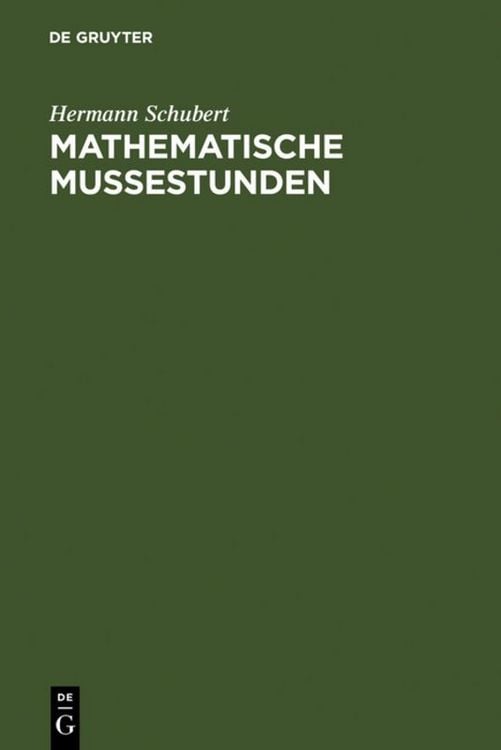 Produktbild: Mathematische Mu&szlig;estunden